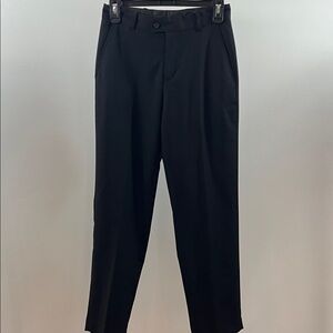 Classic Black Youth Size 14 Flat Front Pants